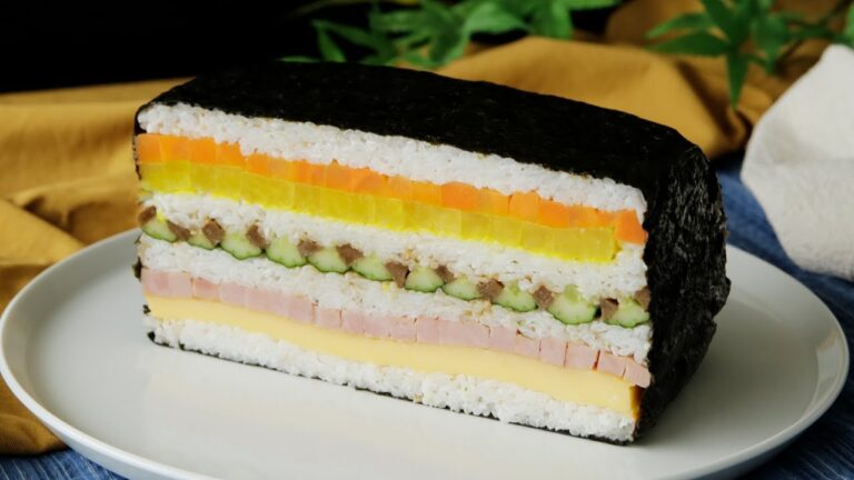 ましかく巨大キンパ🇰🇷【びっくりして四角くなっちゃた!】