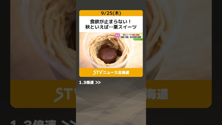 食欲が止まらない！ 秋といえば…栗スイーツ　新作が続々登場　和「お餅」や洋「マロンパイ」も！ #shorts