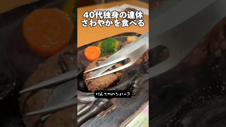 40代独身「さわやか・げんこつハンバーグ」#さわやか #静岡 #独身