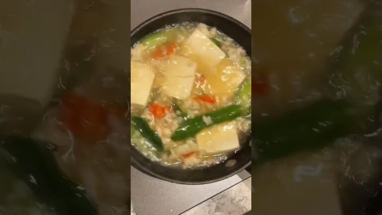 夜中に見てはいけない豆腐ときゅうりのかにかま餡#簡単レシピ #shorts #レシピ