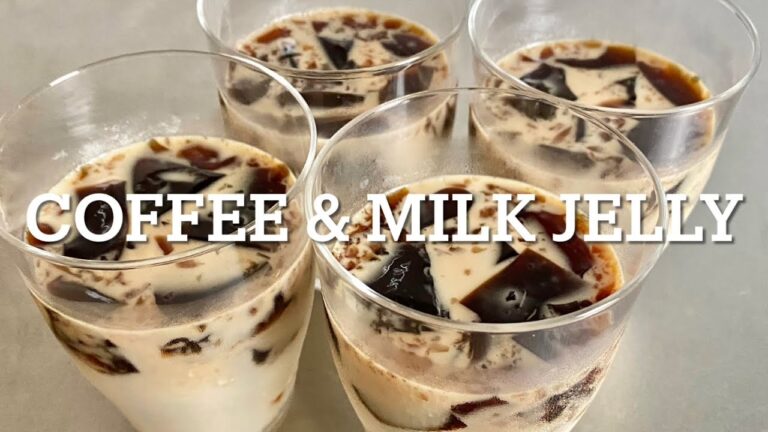 コーヒーゼリーミルクプリン | 簡単レシピ【夏のおやつに！シンプルな材料で作るふるふるコーヒーゼリー】