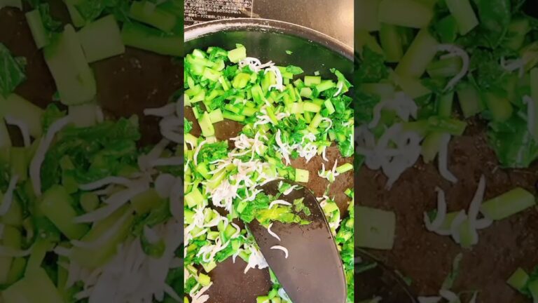 【ワンパン】時短　カルシウムたっぷり　かぶの葉っぱ　ふりかけ　#shorts