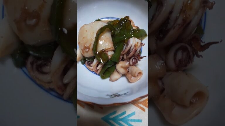 20240617 171141   イカとピーマンの甘辛炒め⁈