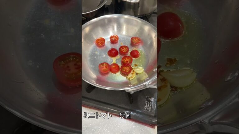 ツナ,ミニトマト,ケイパーのパスタ/最近気に入っている料理