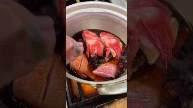 【You Can Almost Smell This!!】Simmered Kinki, Idiot Fish #shorts #chefhiro #japan