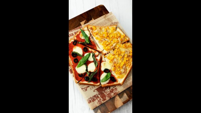 【家中の食パンが奪い合いに！】家族の目がハートになる♡激うま簡単トーストレシピ / Bread Pizza #shorts