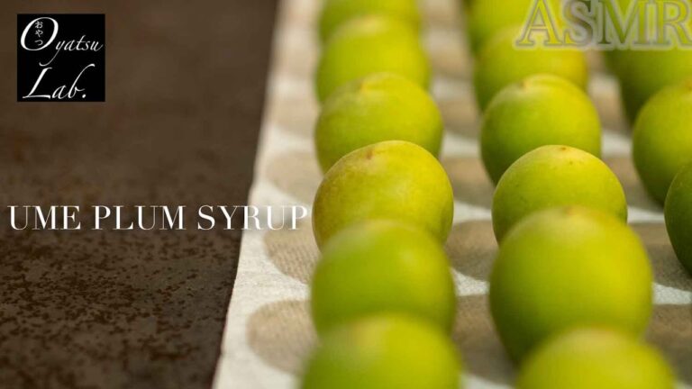 ASMR【１日で完成】冷凍梅で作る梅シロップ（梅ジュース）の作り方 / Japanese Plum Syrup Recipe | Oyatsu Lab.