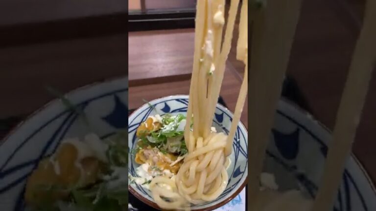 【無職の昼飯】丸亀製麺のタル鶏天ぶっかけを食す幸せ動画