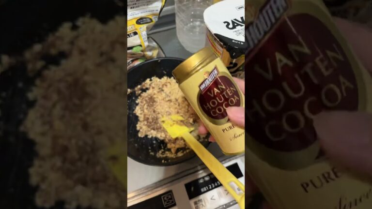 かんたん！砂糖不使用ビターチョコオートミールアイスバー作り方🍫🍨#日常vlog # #食事 #食事vlog #ダイエット #モッパン #レシピ#朝ごはん#オートミール