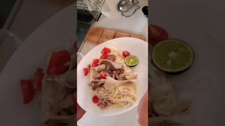 オリーブオイル漬けのサバ缶で作る冷製そうめん  #shorts #cook #オリーブオイル #cooking