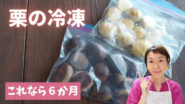 【栗の冷凍保存】これなら６か月保存できます(^^♪