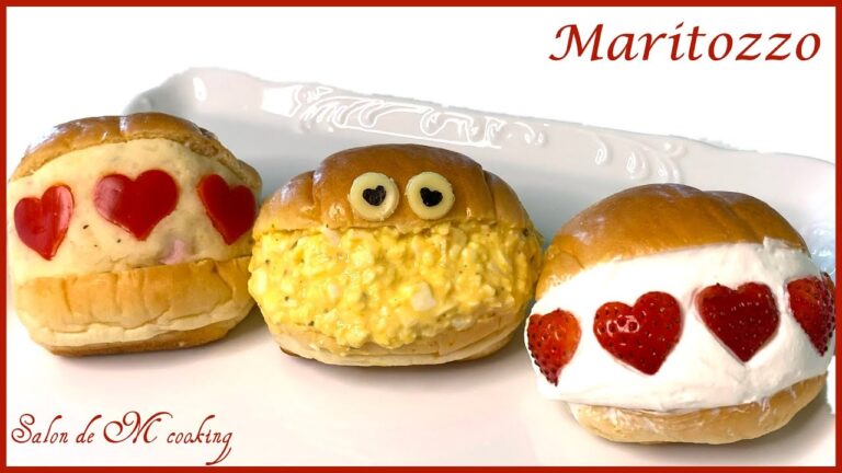 マリトッツォ　市販のパンで作る　おうちで手軽に人気のマリトッツォ風　アレンジ　3種類レシピ