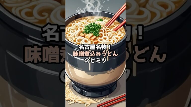 🍲【名古屋グルメ】土鍋のフタがお皿⁉️知らなきゃ損する味噌煮込みうどんの食べ方#名古屋グルメ #味噌煮込みうどん #八丁味噌 #ご当地グルメ  #食べ方#Shorts #バズる動画 #飯テロ