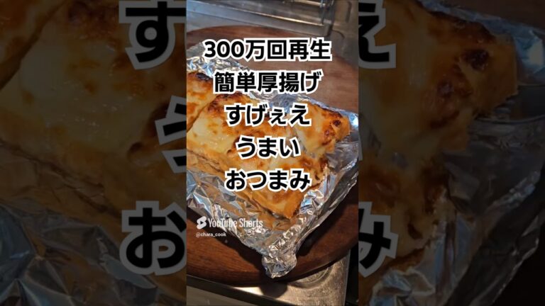 300万回再生！厚揚げの簡単ですげぇえ美味い食い方！簡単おつまみレシピ