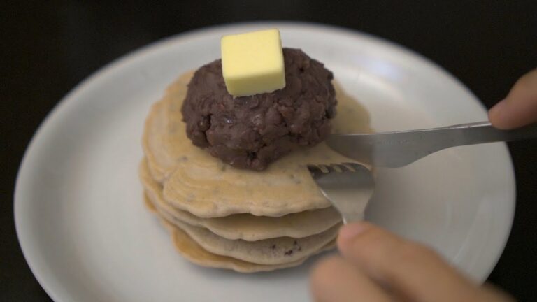 『あんこパンケーキ』 グルテンフリー 米粉 スイーツ 小豆 和菓子 ヴィーガン 簡単レシピ