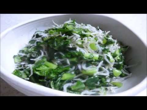 大根葉とちりめんじゃこのお惣菜(^^♪　～香ばしくて美味！　意外と知らないかくれレシピ～ Chirimenjako and radish leaves