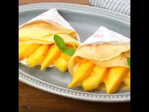 リッチな味わいのクレープ  マンゴーとパイナップルのトロピカルクレープ ｜ moguna[モグナ]