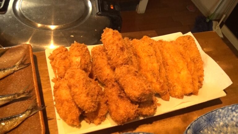 普通のレンジで料理いっぱい作るぞ！ 【節分いわし・ミックスフライ・オム焼きそば】