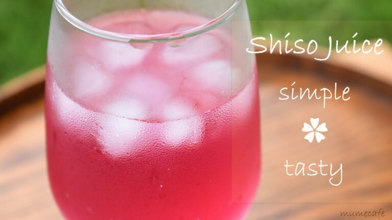 ほっこり生活　紫蘇ジュース　梅雨の疲れを吹き飛ばす　美肌になれるよ