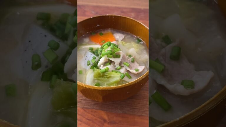 『疲労回復‼︎究極の豚汁‼︎〜新玉ねぎと春キャベツ』