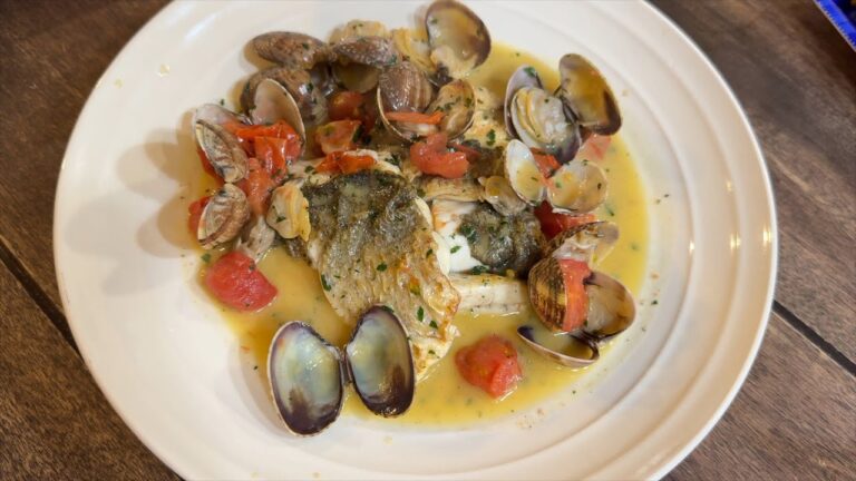 スズキのアクアパッツァとそれ風のパスタ