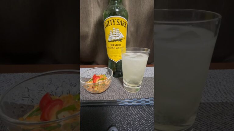 白菜キムチと納豆を使った美味しいおつまみとハイボール♪#shorts #ハイボール #キムチ #納豆