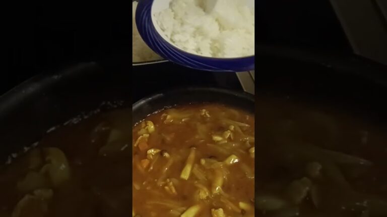 備蓄米ときのこかぼちゃカレー