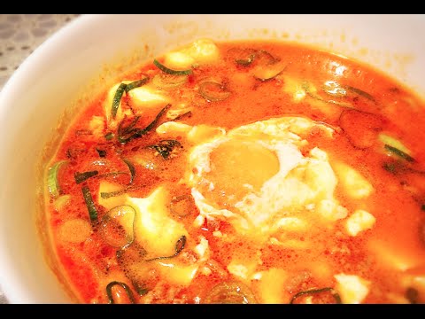 【キムチ鍋の素で簡単】坦々スンドゥブ【韓国料理】
