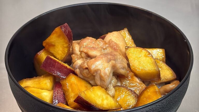 鶏ももとさつまいもの照り焼き風｜ご飯が進む甘辛おかずレシピ