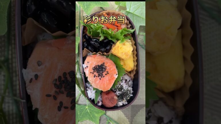 彩りお弁当&先日作ったミニハンバーグ