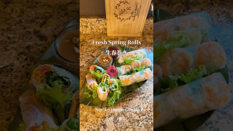 ベトナム生春巻き、プリプリエビ、おもてなしにもぴったり、生春巻きの作り方のコツ！スイートチリソース、ピーナッツソース#生春巻き #おもてなし #夏レシピ #freshspringrolls