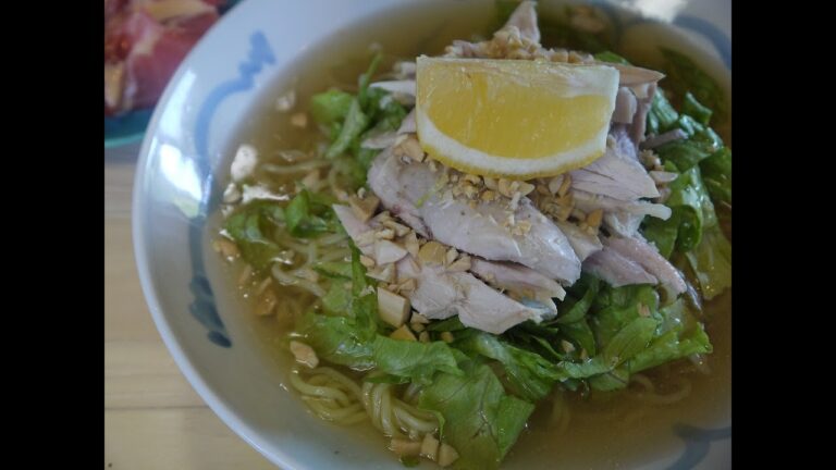 ぐり飯【丸鶏を茹でるとこからの冷やし麺作ってみたよ】