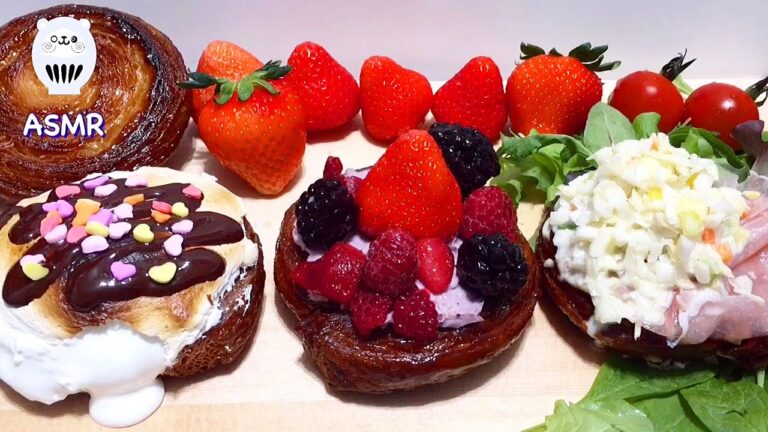 【ASMR・咀嚼音】4/12パンの記念日、クイニーアマン| eating sounds| mukbang