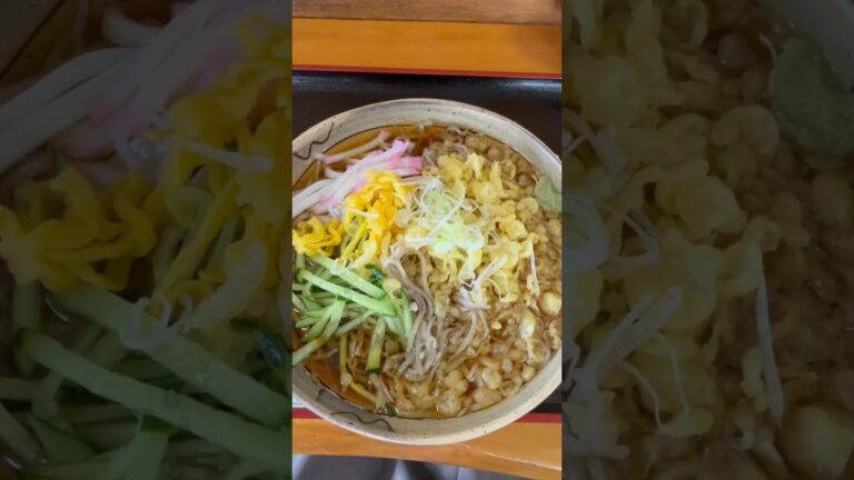 暑い日に食べたい！さっぱり「冷やしたぬきそば」 #栃木県小山市 #栃木県