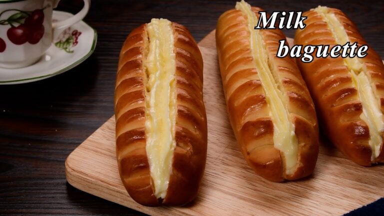 【ミルクフランスパンの作り方】ミルククリームが入った柔らかフランスパン