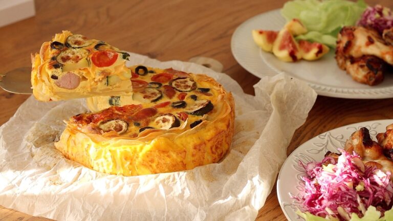 日曜ランチに♪ズッキーニとトマトのポテトキッシュプレート｜HidaMari Cooking