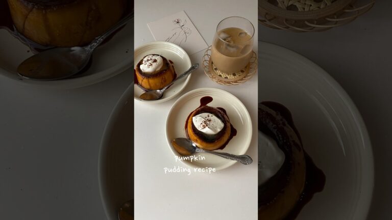 カボチャプリンレシピ🎃🍮#youtubeshorts #shortvideo #shorts #カボチャプリン