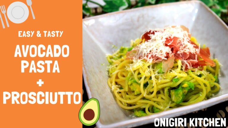 How to make Avocado Pasta with Prosciutto - Japanese Homemade Food Recipes - 【アボカド生ハムパスタ】