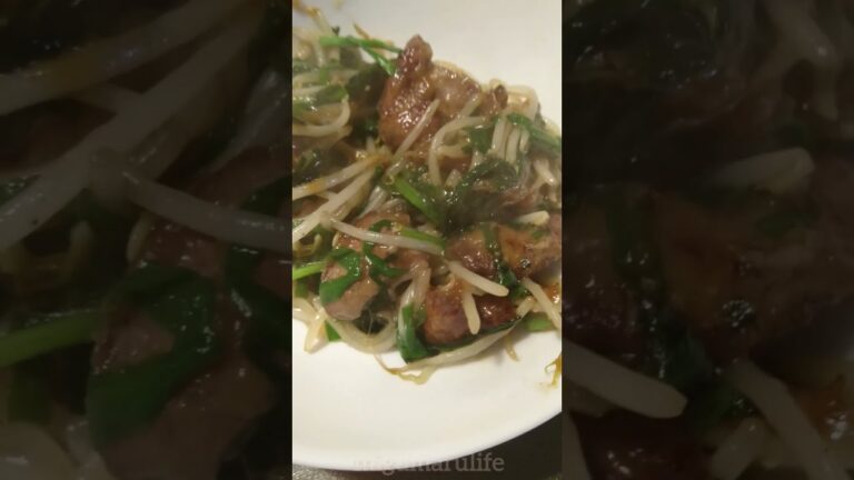 レバニラもやし炒め作ったよ～ #レバニラ炒め #おかず #おつまみ