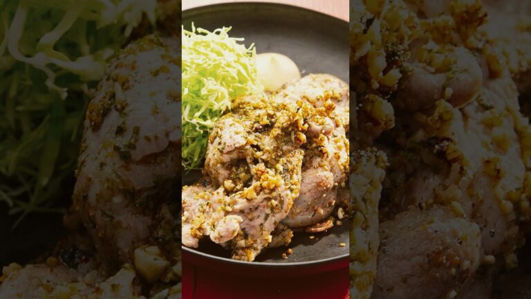 【大人気レシピ】豚肉の自家製六味焼き　#shorts #栗原心平 #ごちそうさまチャンネル #ゆとりの空間チャンネル  #料理 #レシピ #豚肉レシピ #にんにく #しょうが #おつまみ #おかず