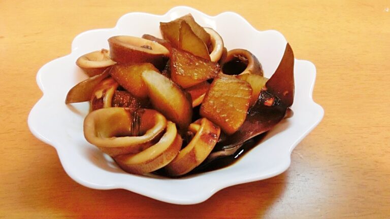 無水鍋で大根とイカの煮物を作ってみた。