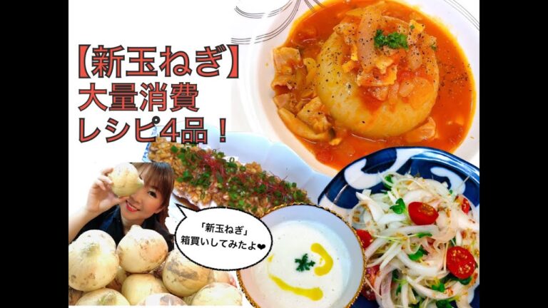 【新玉ねぎ】大量消費レシピ4品！
