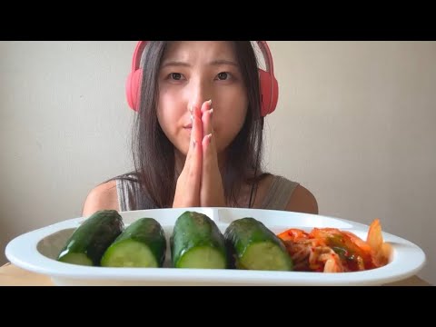 ASMR きゅうりの漬物【mukbang/咀嚼音/Eating Sounds 】