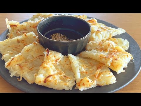 【38円満腹おやつ】もちもちサクサクでお箸が止まらない！もやしチヂミ