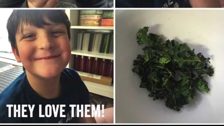 Convection Oven kale chips - quick, easy, tasty and healthy