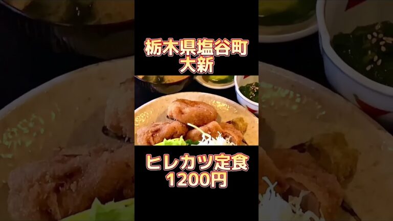 隠れ家的なお店！ボリューム満点の絶品定食！【栃木県塩谷町】大新【栃木グルメ】#shorts