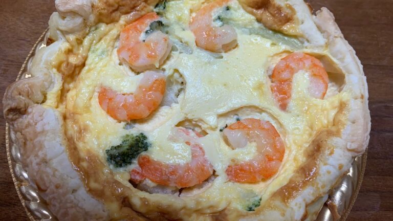 海老とブロッコリーのキッシュを食べてみたらバカ美味❣️😆