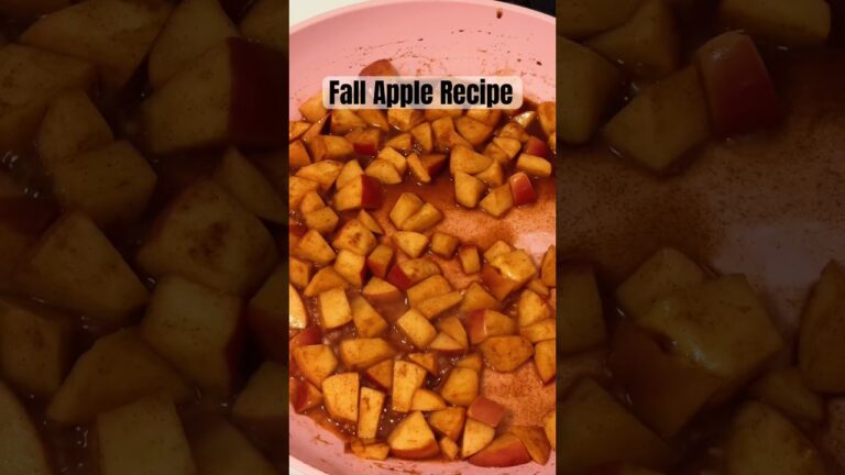 りんごを使った簡単レシピ - 焼く必要なし #秋のレシピ #りんご #youtubeshorts