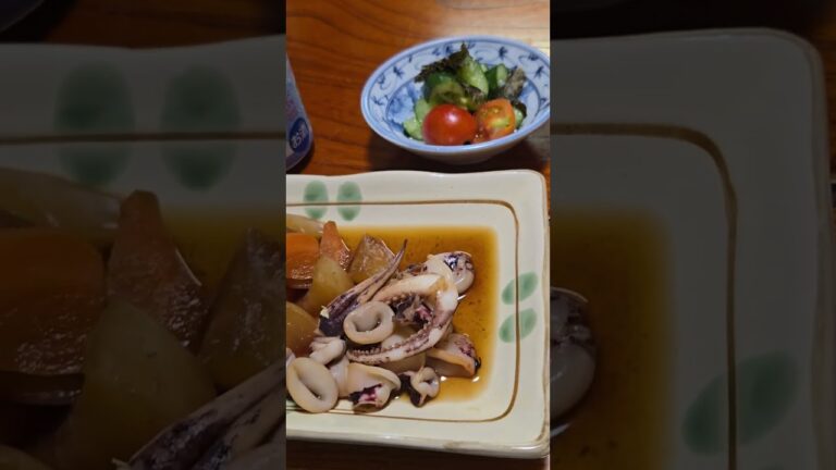 今日もお疲れ様でした🙇本日は華金😆です。｢イカ大根｣、｢卵と野菜の炒め物｣、｢きゅうりの和え物｣、華よい爽やかライチスパークリングで乾杯✨🍻🎶