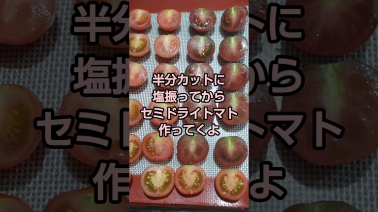 【簡単レシピ】セミドライトマトの作り方【オーブン】 [Easy Recipe] How to Make Semi-Dried Tomatoes [Oven]#ドライトマト #作り方 #パスタ